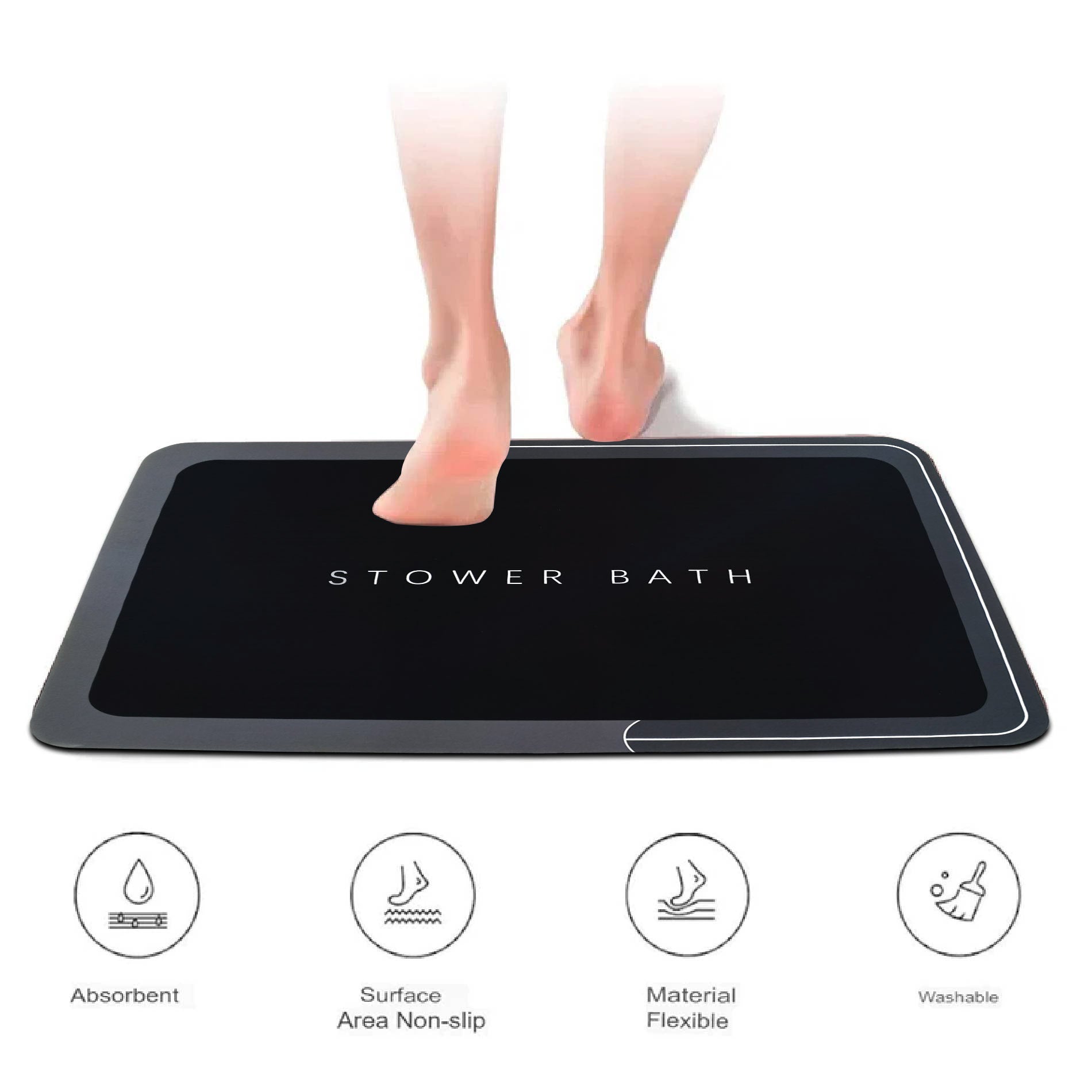 Tapete Baño, cocina Absorbente Pequeño