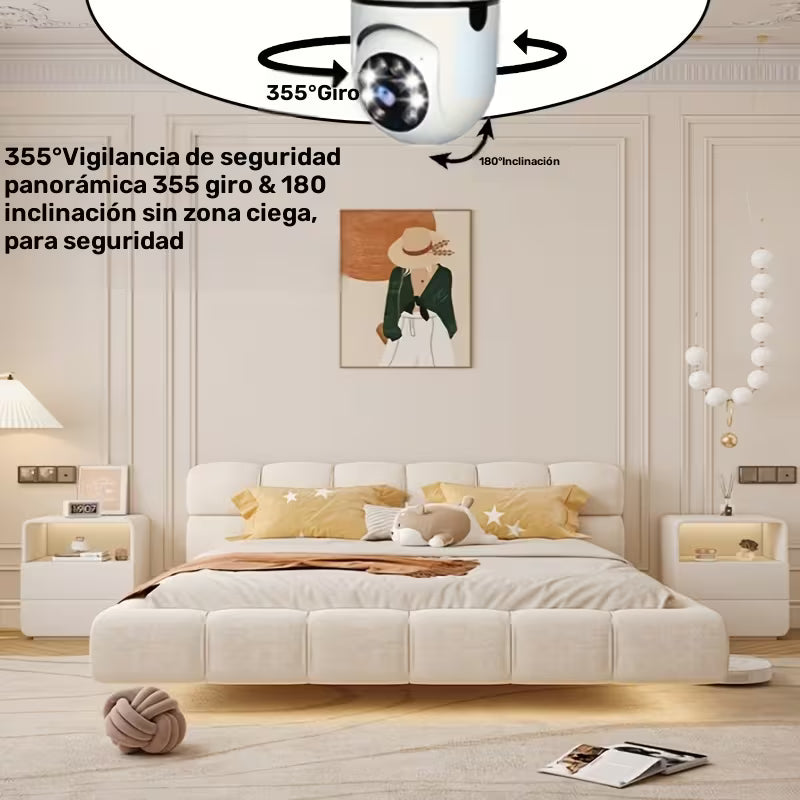 Cámara De Seguridad Wifi Bombillo